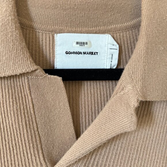 Common Market Tan Relaxed Fit Short Sleeve Polo - Picture 2 of 4